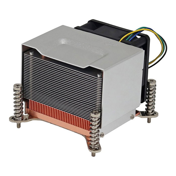 Inter-Tech Disipador Térmico Ventilador CPU Q-5 para Intel Socket LGA 1700, TDP 150W, 6 cm Negro y Plata, con Pasta Térmica Incluida, Enfriador Activo con Rodamiento de Bolas