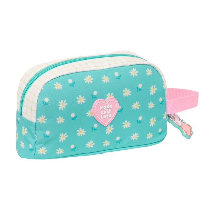 Portameriendas Térmico Peppa Pig Pretty flowers Amarillo Menta 21,5 x 12 x 6,5 cm