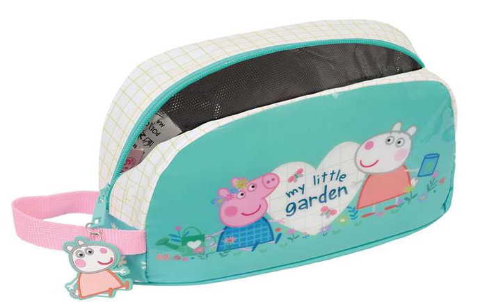 Portameriendas Térmico Peppa Pig Pretty flowers Amarillo Menta 21,5 x 12 x 6,5 cm