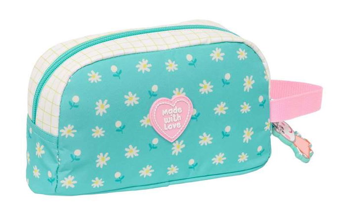 Portameriendas Térmico Peppa Pig Pretty flowers Amarillo Menta 21,5 x 12 x 6,5 cm