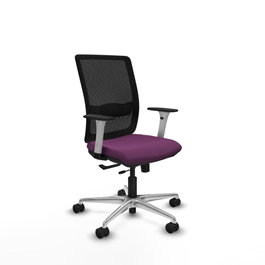 PIQUERAS Y CRESPO Silla de oficina Haches Morada con Mecanismo Sincro/Traslack
