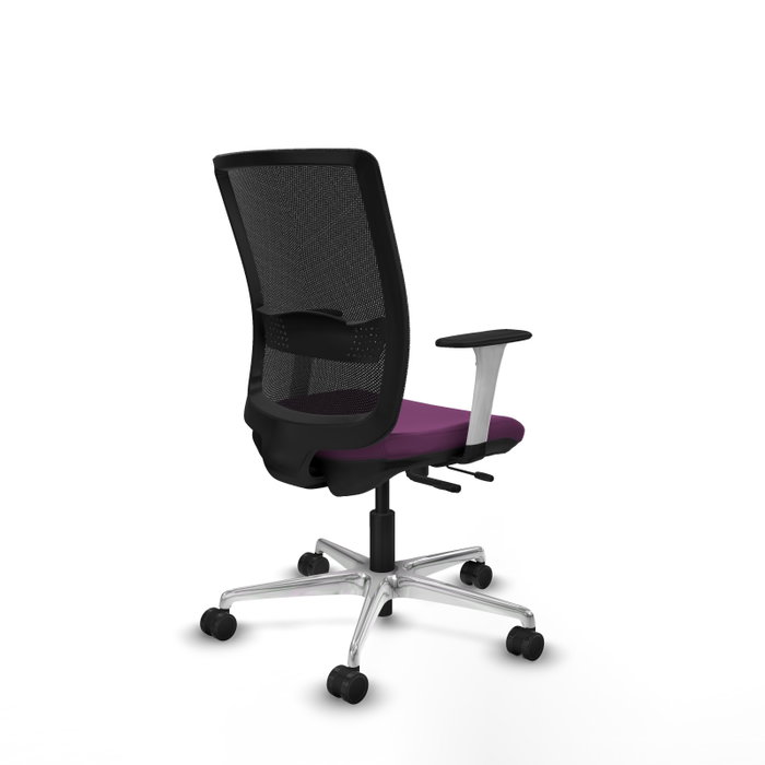 PIQUERAS Y CRESPO Silla de oficina Haches Morada con Mecanismo Sincro/Traslack