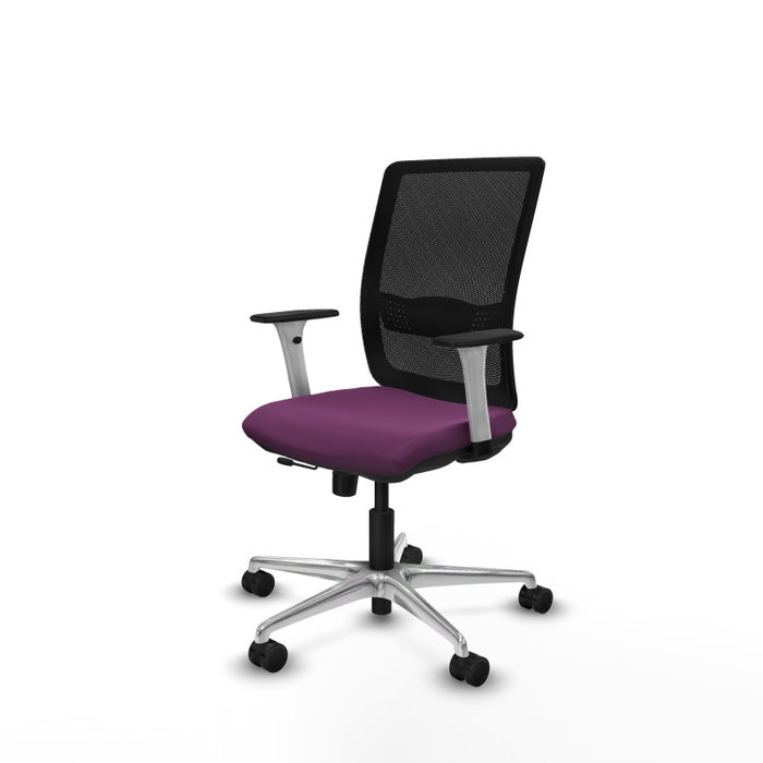 PIQUERAS Y CRESPO Silla de oficina Haches Morada con Mecanismo Sincro/Traslack