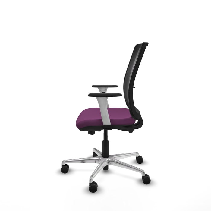 PIQUERAS Y CRESPO Silla de oficina Haches Morada con Mecanismo Sincro/Traslack