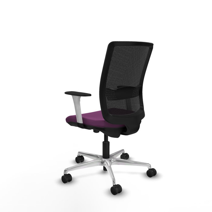 PIQUERAS Y CRESPO Silla de oficina Haches Morada con Mecanismo Sincro/Traslack