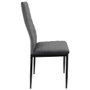 Home Deco Factory Silla Terciopelo Gris Víctor