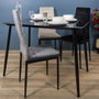 Home Deco Factory Silla Terciopelo Gris Víctor