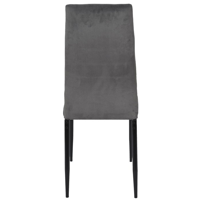 Home Deco Factory Silla Terciopelo Gris Víctor