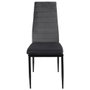 Home Deco Factory Silla Terciopelo Gris Víctor