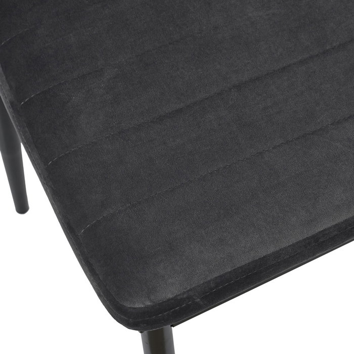 Home Deco Factory Silla Terciopelo Gris Víctor