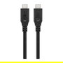 Goobay Cable USB-C a USB-C 3.2 Gen2 (74200), 1 Metro, Negro, 10 Gbit/s, Power Delivery 100W, 4K 60Hz, Thunderbolt 4
