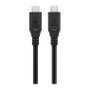 Goobay 74200 Cable USB-C a USB-C 1m 10 Gbit/s 100W Negro