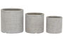 DKD Home Decor Maceta Terraza Y Jardin Beige 44.5 x 44 x 44.5 cm Set de 3