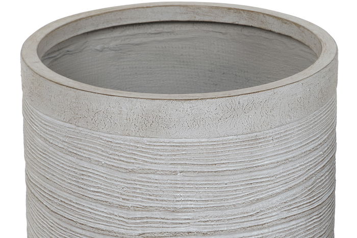 DKD Home Decor Maceta Terraza Y Jardin Beige 44.5 x 44 x 44.5 cm Set de 3