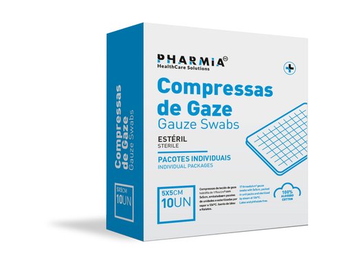 Gasa Pharmia Esteril 5X5 Cm Caja De 10 Gasa Pharmia Esteril 5X5 Cm Caja De 10