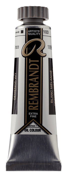 Rembrandt Blanco Mezclado (aceite de alazor) Al Óleo Tubo 15 ml Rembrandt Blanco Mezclado (aceite de alazor) Al Óleo Tubo 15 ml