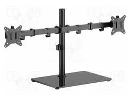 Gembird MS-D2ST-01 Soporte para Monitor de Escritorio Negro