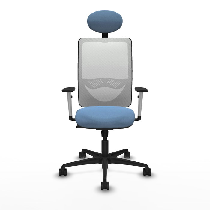 PIQUERAS Y CRESPO Silla de oficina Zulema Azul cielo y Blanco PIQUERAS Y CRESPO Silla de oficina Zulema Azul cielo y Blanco