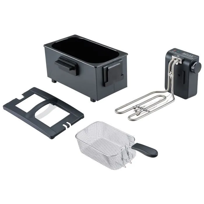 Continental Edison Freidora de Aire 3 Litros 2000W, 1 Cesta Negra, Modelo CEFR3BLK Continental Edison Freidora de Aire 3 Litros 2000W, 1 Cesta Negra, Modelo CEFR3BLK