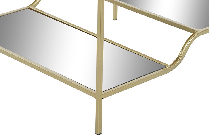 DKD Home Decor Mesita Auxiliar Glam Dorado Metal y Espejo 50 x 50 x 55 cm DKD Home Decor Mesita Auxiliar Glam Dorado Metal y Espejo 50 x 50 x 55 cm