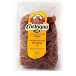 CASTAGNO Macarrones de Espelta Dicoccum 500g - Pasta de Espelta Integral Ecológica - Hecho en Italia
