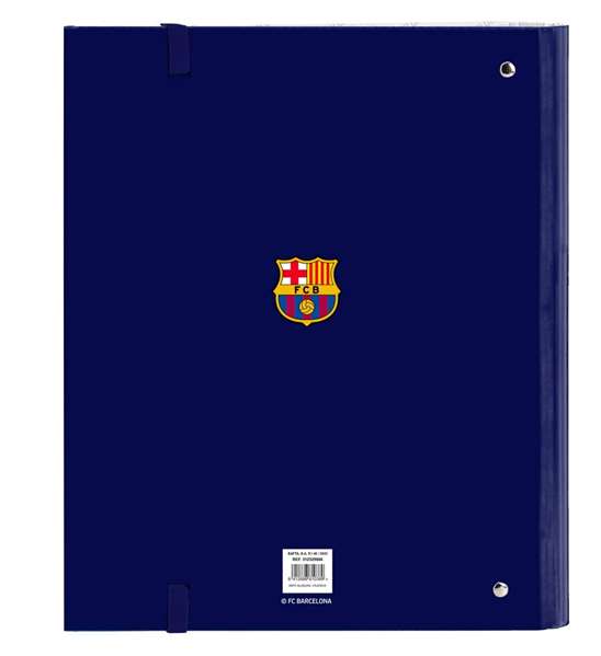 Carpeta de anillas F.C. Barcelona Azul Granate 27 x 32 x 3.5 cm
