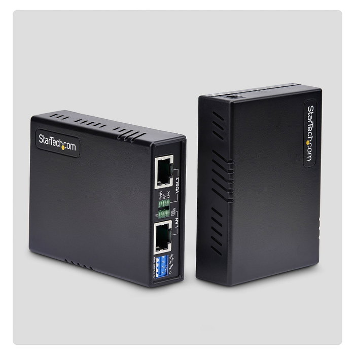 StarTech.com Kit Extensor de Ethernet VDSL2 VDSL-LAN-EXTENDER-EU Negro