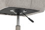 DKD Home Decor Silla de Poliéster y Metal Gris con Ruedas