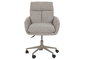 DKD Home Decor Silla de Poliéster y Metal Gris con Ruedas