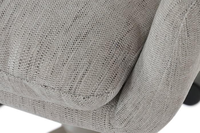 DKD Home Decor Silla de Poliéster y Metal Gris con Ruedas DKD Home Decor Silla de Poliéster y Metal Gris con Ruedas