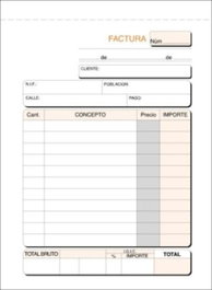 LOAN Pack de 10 talonarios de facturas folio duplicado autocopiante