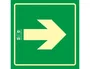 Syssa Señal de Vía de Evacuación en PVC Fotoluminiscente 210x210 mm