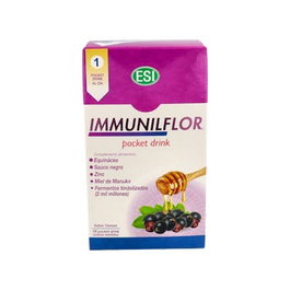 TREPATDIET-ESI Immunilflor Pocket Drink 16 Sobres Bebibles con Equinácea, Saúco y Zinc para Defensas