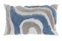 DKD Home Decor Pack de 2 Cojines de Poliéster Blanco con Aplicaciones 50x30 cm