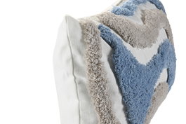 DKD Home Decor ch1c25 Cojín Blanco Gris 30 x 50 cm (2 Unidades)