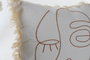 DKD Home Decor Cojín de Poliéster Desert Oasis Crema 45x10x45 cm