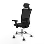 PIQUERAS Y CRESPO Silla de oficina Haches con mecanismo Sincro/Traslack Negro