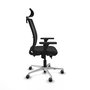 PIQUERAS Y CRESPO Silla de oficina Haches con mecanismo Sincro/Traslack Negro