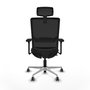 PIQUERAS Y CRESPO Silla de oficina Haches con mecanismo Sincro/Traslack Negro