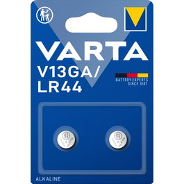 VARTA Batería de botón LR44 V13GA 1,5 V (Pack de 2)