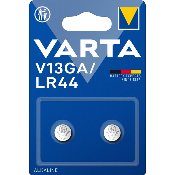 VARTA Batería de botón LR44 V13GA 1,5 V (Pack de 2) VARTA Batería de botón LR44 V13GA 1,5 V (Pack de 2)