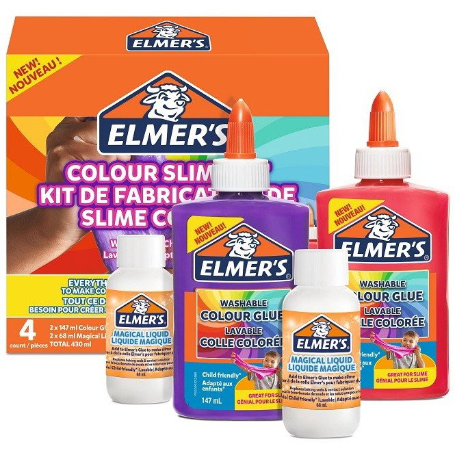 Elmer's Slime Starter Pack Kit Completo Colores Opacos