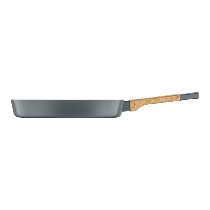 San Ignacio Sartén Asador Aluminio Prensado 28x28 cm Gris Antiadherente Cerámico