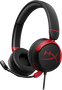 HyperX Cloud Mini Auriculares Gaming 7G8F4AA Negro/Rojo Supraaurales Cableados para Niños y Adolescentes Conexión 3.5mm