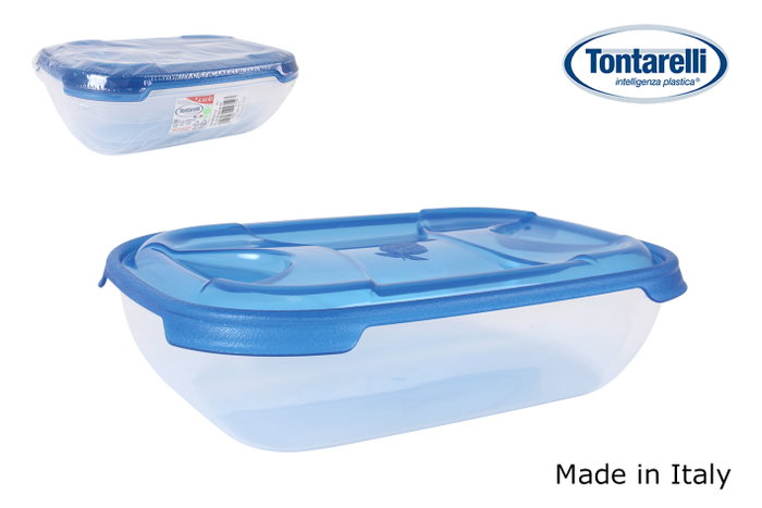 Inde Set de 2 Fiambreras Rectangulares Nuvola 2L Azul Inde Set de 2 Fiambreras Rectangulares Nuvola 2L Azul
