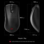 Zowie EC3-DW Ratón de Juego Ergonómico para Mano Derecha, 3200 DPI, Negro
