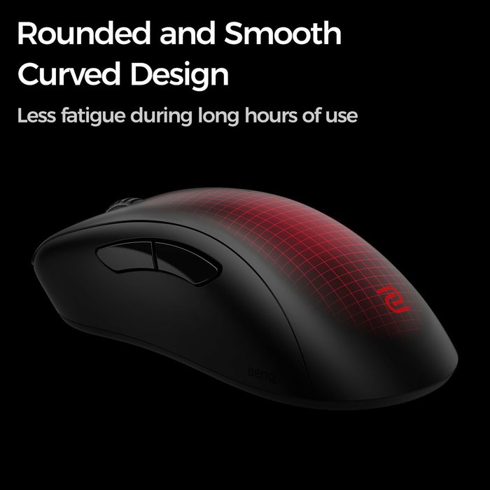 Zowie EC3-DW Ratón de Juego Ergonómico para Mano Derecha, 3200 DPI, Negro