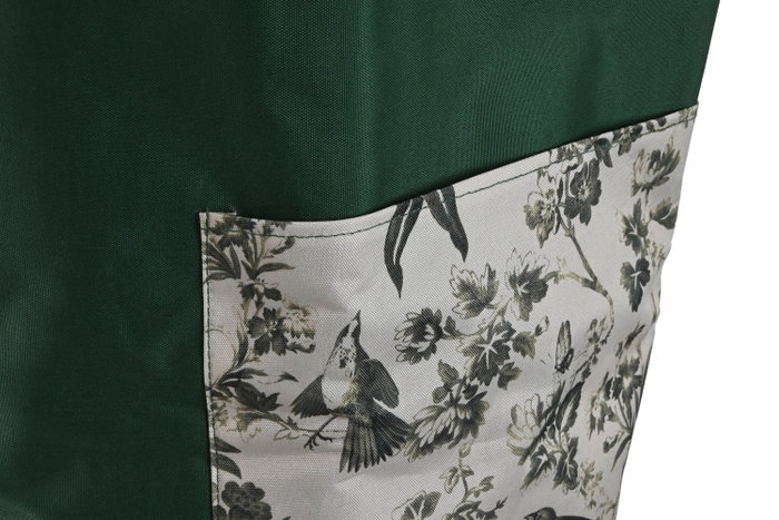 DKD Home Decor Bolsa de Algodón para Restos 40x40x60 cm Blanco y Verde