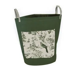 DKD Home Decor Bolsa de Algodón para Restos 40x40x60 cm Blanco y Verde