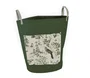 DKD Home Decor Bolsa de Algodón para Restos 40x40x60 cm Blanco y Verde